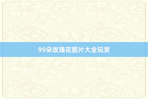 99朵玫瑰花图片大全玩赏